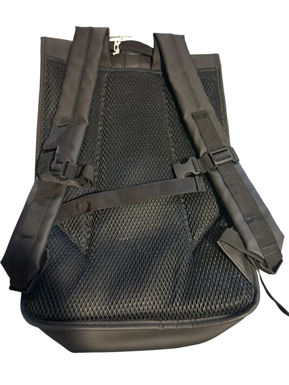 NWT Rains Unisex Rolltop Rucksack Mesh W3 Black & Gray Camo Water Resistant